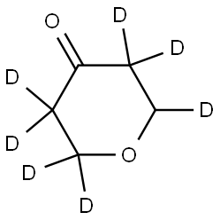 tetrahydro-4H-pyran-4-one-2,2,3,3,5,5,6-d7 结构式