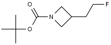 tert-butyl 3-(2-fluoroethyl)azetidine-1-carboxylate 结构式