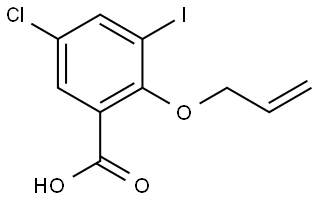 5-Chloro-3-iodo-2-(2-propen-1-yloxy)benzoic acid 结构式
