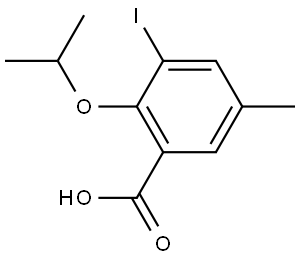 3-Iodo-5-methyl-2-(1-methylethoxy)benzoic acid 结构式
