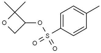(2,2-dimethyloxetan-3-yl) 4-methylbenzenesulfonate 结构式
