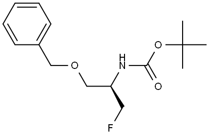 (R)-1-(苄氧基)-N-BOC-3-氟-2-丙胺 结构式