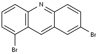 Acridine, 1,7-dibromo- 结构式