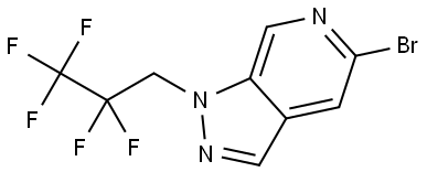 5-bromo-1-(2,2,3,3,3-pentafluoropropyl)pyrazolo[3,4-c]pyridine 结构式