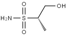 (S)-1-羟基丙烷-2-磺酰胺 结构式