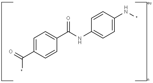 聚-P-亚苯基对苯二甲酰胺 结构式