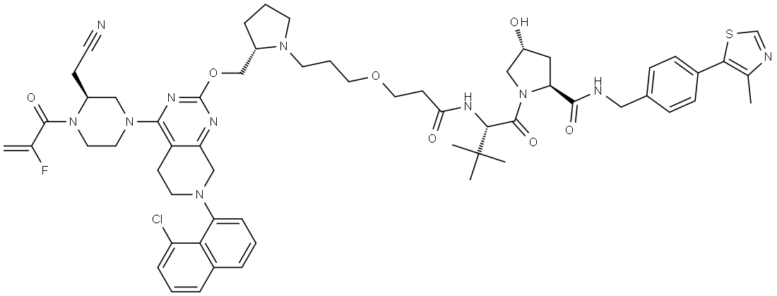 PROTAC KRASG12C Degrader-LC-2 结构式