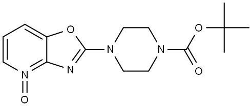 2-(4-(tert-butoxycarbonyl)piperazin-1-yl)oxazolo[4,5-b]pyridine 4-oxide 结构式