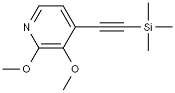 2,3-dimethoxy-4-((trimethylsilyl)ethynyl)pyridine 结构式
