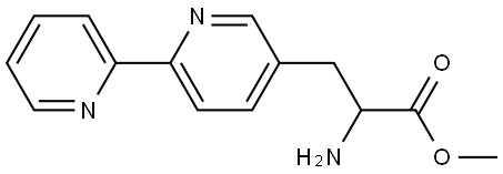 methyl 3-([2,2'-bipyridin]-5-yl)-2-aminopropanoate 结构式