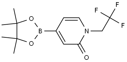 4-(4,4,5,5-Tetramethyl-1,3,2-dioxaborolan-2-yl)-1-(2,2,2-trifluoroethyl)-2(1H... 结构式