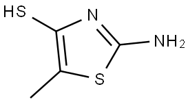 2-氨基-5-甲基噻唑-4-硫醇 结构式