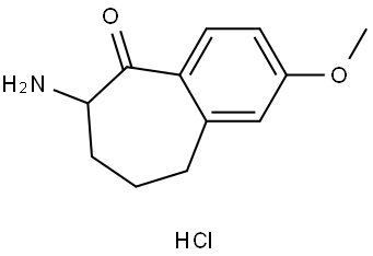 6-amino-6,7,8,9-tetrahydro-2-methoxybenzo[7]annulen-5-one hydrochloride 结构式