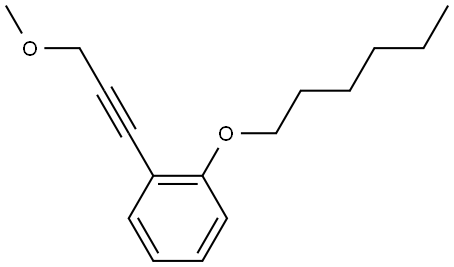 1-(Hexyloxy)-2-(3-methoxy-1-propyn-1-yl)benzene 结构式