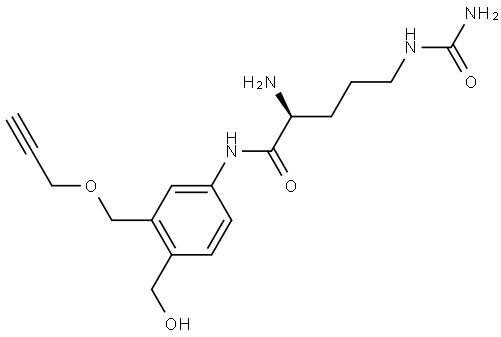 Cit-Propargoxy methyl-PAB-OH 结构式