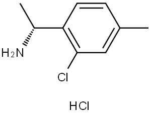 (R)-1-(2-氯-4-甲基苯基)乙胺盐酸盐 结构式