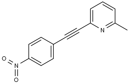 2-methyl-6-((4-nitrophenyl)ethynyl)pyridine 结构式