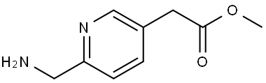 2-(6-(aminomethyl)pyridin-3-yl)ethanoic acid methyl ester 结构式