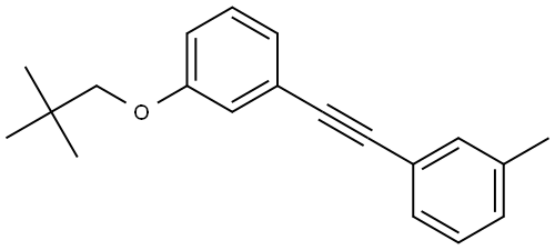 1-methyl-3-((3-(neopentyloxy)phenyl)ethynyl)benzene 结构式