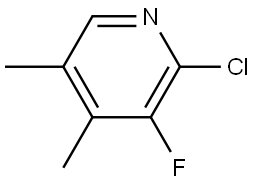 Pyridine, 2-chloro-3-fluoro-4,5-dimethyl- 结构式