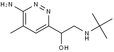 1-(6-amino-5-methylpyridazin-3-yl)-2-(tert-butylamino)ethan-1-ol 结构式