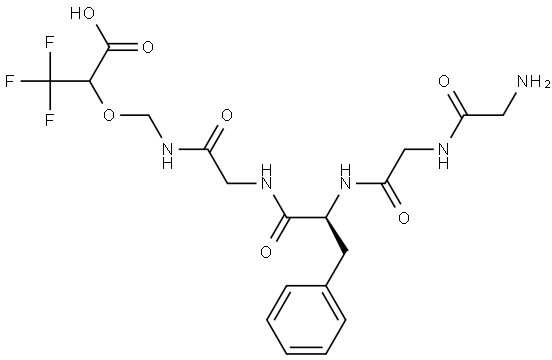 Gly-Gly-Phe-N-[(carboxy-R-CF3-methoxy)methyl]Glycinamide 结构式
