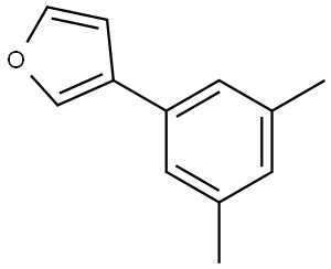 3-(3,5-dimethylphenyl)furan 结构式