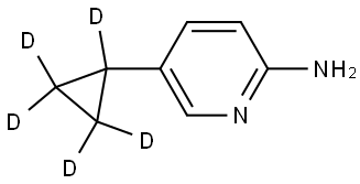 5-(cyclopropyl-d5)pyridin-2-amine 结构式