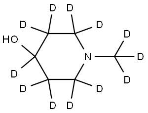 1-(methyl-d3)piperidin-2,2,3,3,4,5,5,6,6-d9-4-ol 结构式