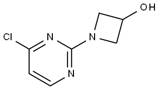 1-(4-chloropyrimidin-2-yl)azetidin-3-ol 结构式