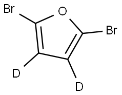 2,5-二溴呋喃-D2 结构式