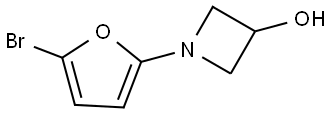 1-(5-bromofuran-2-yl)azetidin-3-ol 结构式
