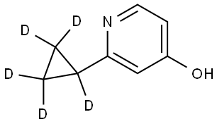 2-(cyclopropyl-d5)pyridin-4-ol 结构式