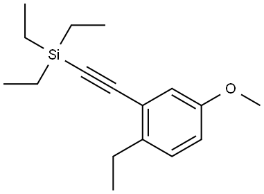 1-Ethyl-4-methoxy-2-[2-(triethylsilyl)ethynyl]benzene 结构式