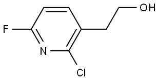 2-(2-chloro-6-fluoropyridin-3-yl)ethanol 结构式