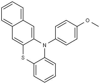 12-(4-METHOXYPHENYL)-12H-BENZO[B]PHENOTHIAZINE 结构式