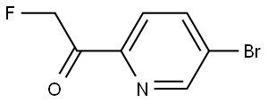 1-(5-溴-2-吡啶基)-2-氟乙酮 结构式