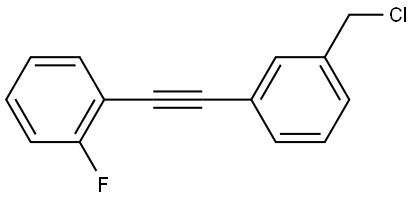 1-((3-(氯甲基)苯基)乙炔基)-2-氟苯 结构式