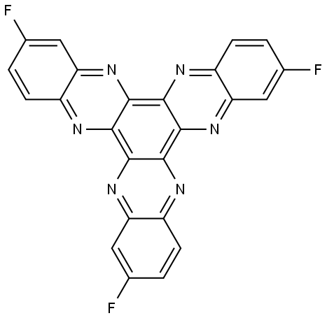 2,8,14-三氟二喹恶啉[2,3-A:2',3'-C]吩嗪 结构式