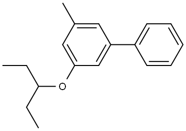 3-(1-Ethylpropoxy)-5-methyl-1,1'-biphenyl 结构式