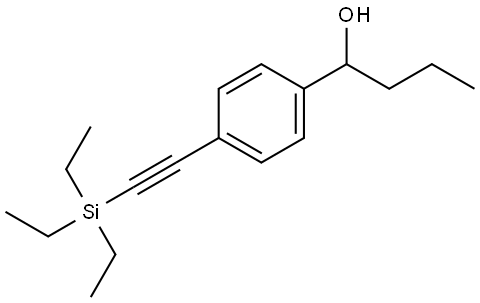 α-Propyl-4-[2-(triethylsilyl)ethynyl]benzenemethanol 结构式