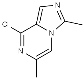 8-氯-3,6-二甲基咪唑并[1,5-A]吡嗪 结构式