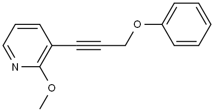 Pyridine, 2-methoxy-3-(3-phenoxy-1-propyn-1-yl)- 结构式