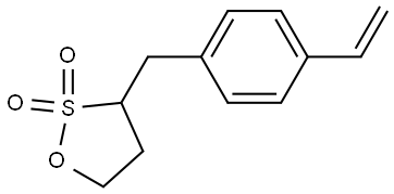 3-[(4-乙烯基苯基)甲基] -1,2-氧杂硫杂环戊烷-2,2-二氧化物 结构式