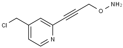 O-(3-(4-(氯甲基)吡啶-2-基)丙-2-炔-1-基)羟基L胺 结构式