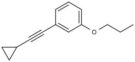 1-(2-Cyclopropylethynyl)-3-propoxybenzene 结构式