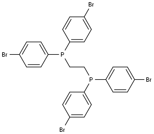 Phosphine, 1,2-ethanediylbis[bis(4-bromophenyl)- (9CI) 结构式