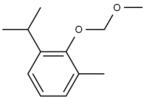 1-isopropyl-2-(methoxymethoxy)-3-methylbenzene 结构式