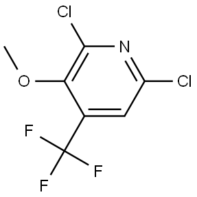 2,6-Dichloro-3-methoxy-4-(trifluoromethyl)pyridine 结构式