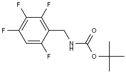 tert-butyl (2,3,4,6-tetrafluorobenzyl)carbamate 结构式